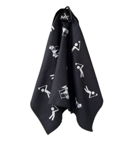 MT Magnet Towel - 16" x 25" Towel - Stick Figure Scatter Print Design