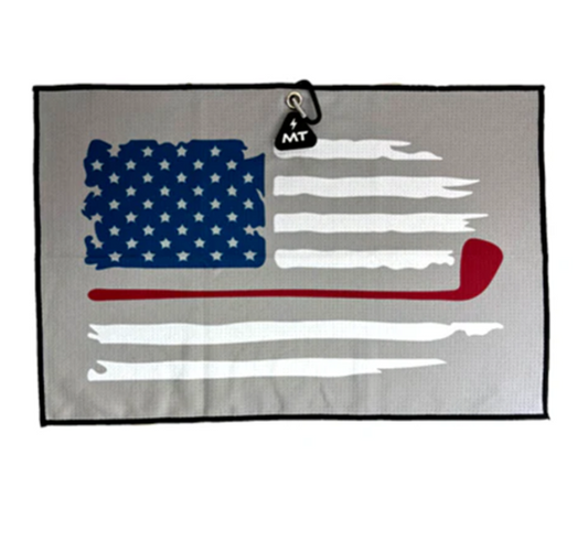 MT Magnet Towel - 16" x 25" Towel - Antique American Flag Design